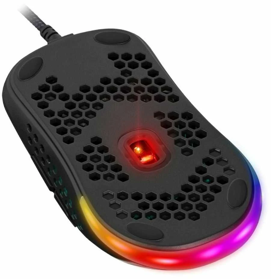 Gaming, optic, pelė su laidu DEFENDER GM-620L SHEPARD 12800dpi 7P RGB