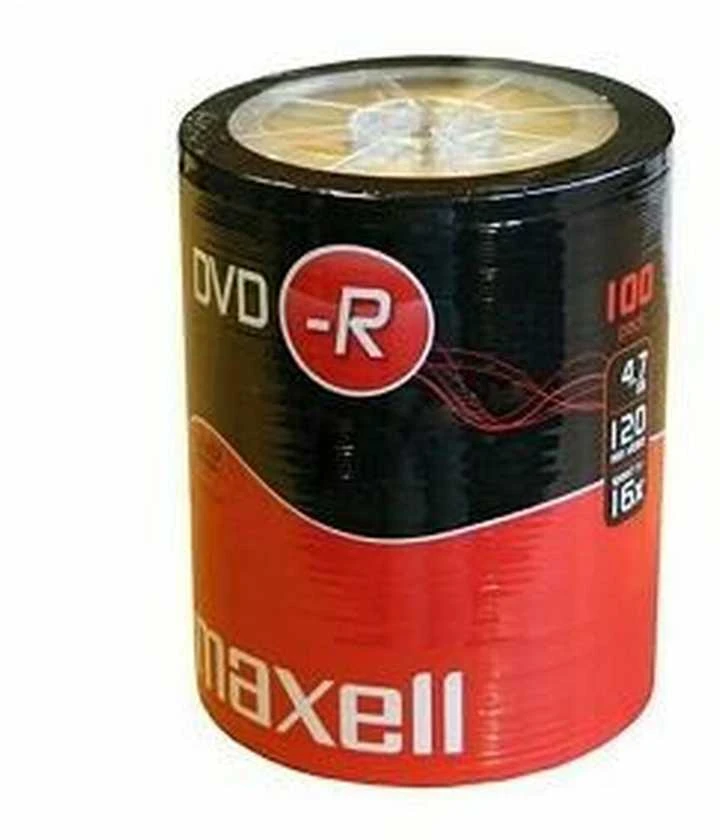 DVD-R diskai MAXELL, 4,7GB, 16X, 120 min., 100 vnt.