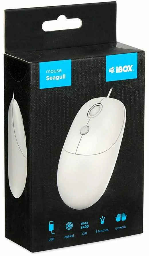 Kompiuterio Pelė - iBOX i011 Seagull Balta
