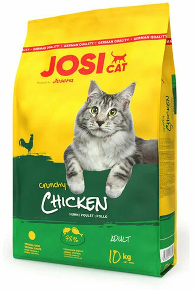 JosiCat Crunchy vištiena sausas pašaras katėms su vištiena, 10 kg