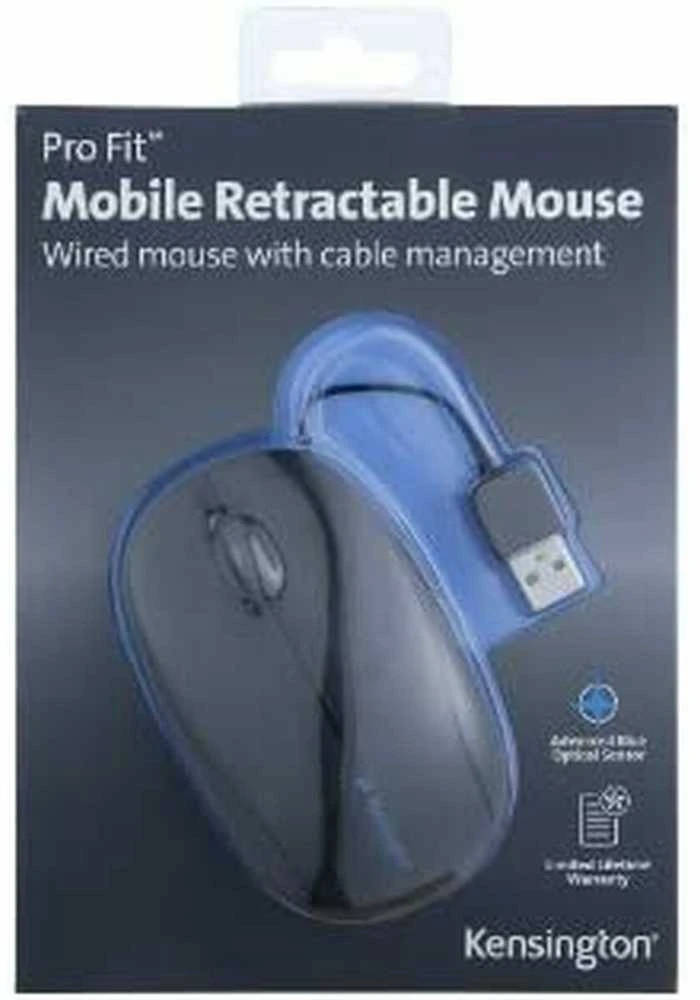 Leitz KENSINGTON Pro Fit Retractable Mobile Pelė juoda