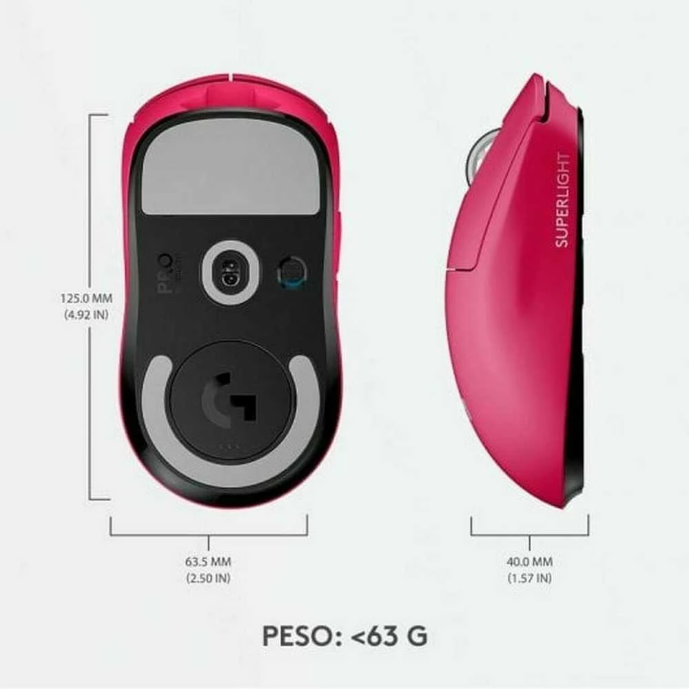 LOGITECH G PRO X SUPERLIGHT 2 - LIGHTSPEED Pelė žaidimams MAGENTA
