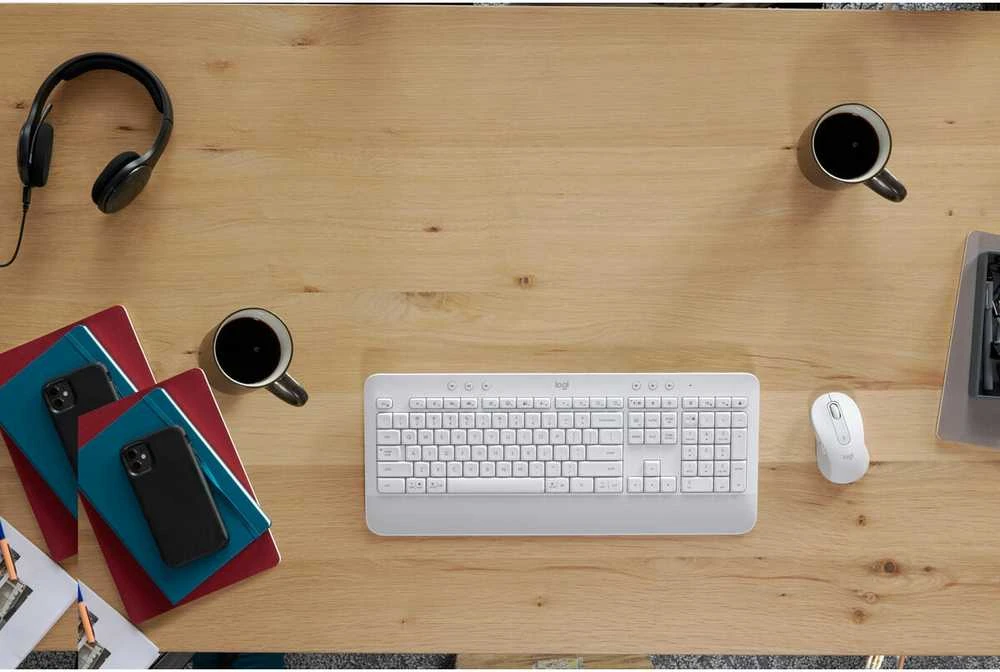 Klaviatūra Logitech Klaviatūros ir pelės rinkinys Signature MK650 Combo For Business - Baltas