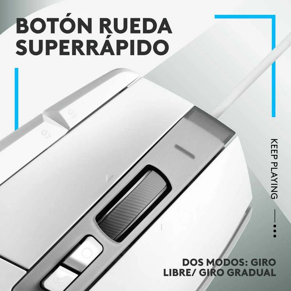 Logitech Pelė G502 X baltas baltas