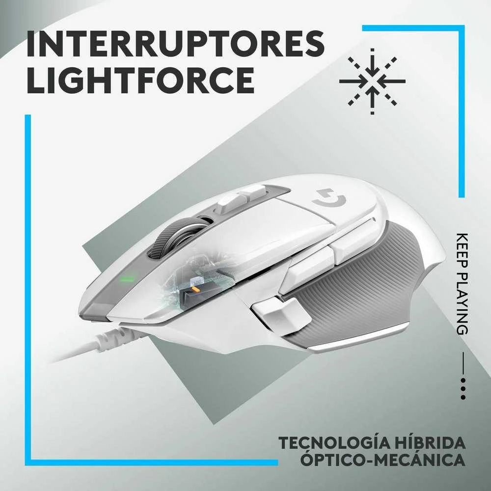Logitech Pelė G502 X baltas baltas