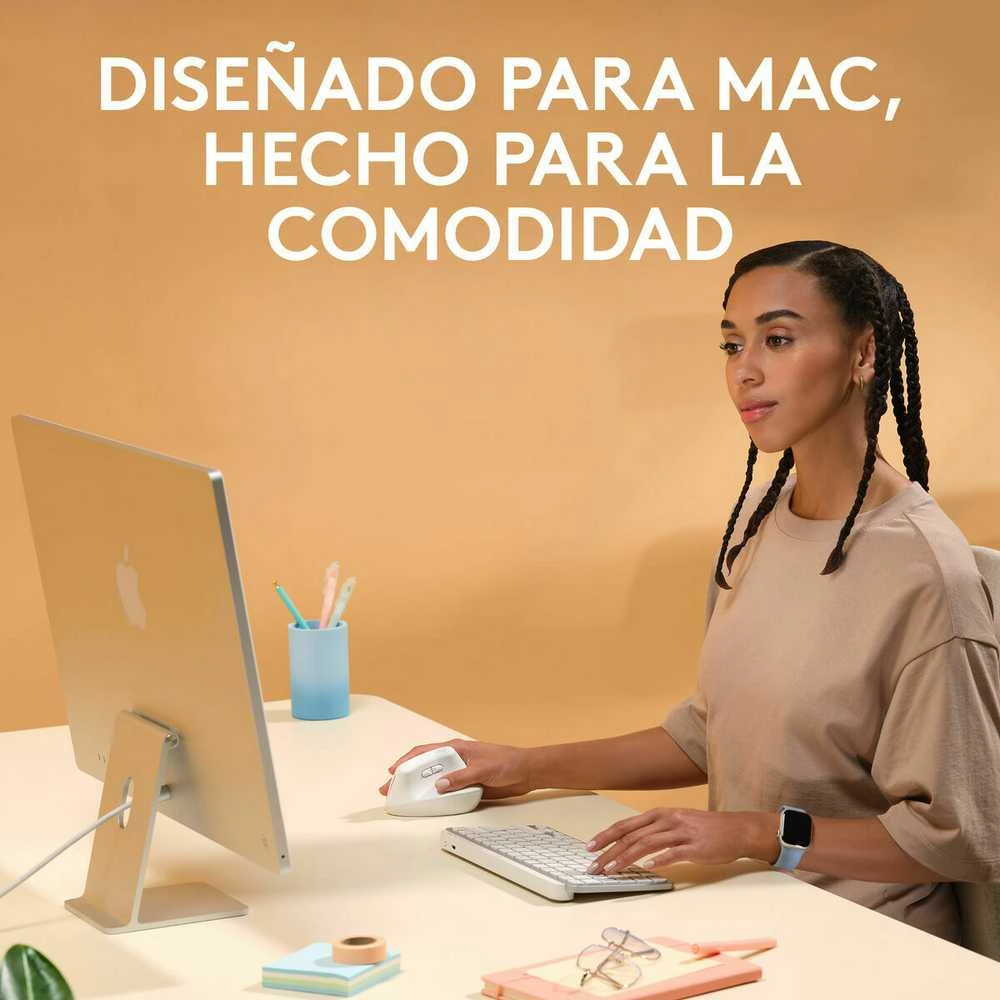 Kompiuterinė pelė Logitech Lift for Mac, Baltos spalvos