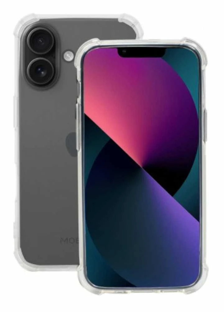 „Mobilis R“ serijos dėklas, skirtas „iPhone 16“ – skaidrus – minkštas dėklas