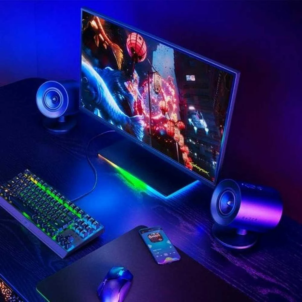 Kompiuterio kolonėlės Razer | Žaidimų garsiakalbiai | Nommo V2 X - 2.0 | Bluetooth | Juodas