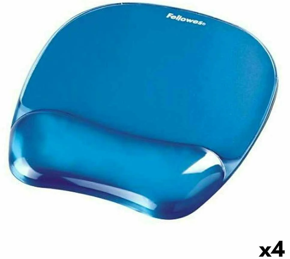 FELLOWES CRYSTAL Mėlynas Pelės kilimėlis w/ riešo atrama