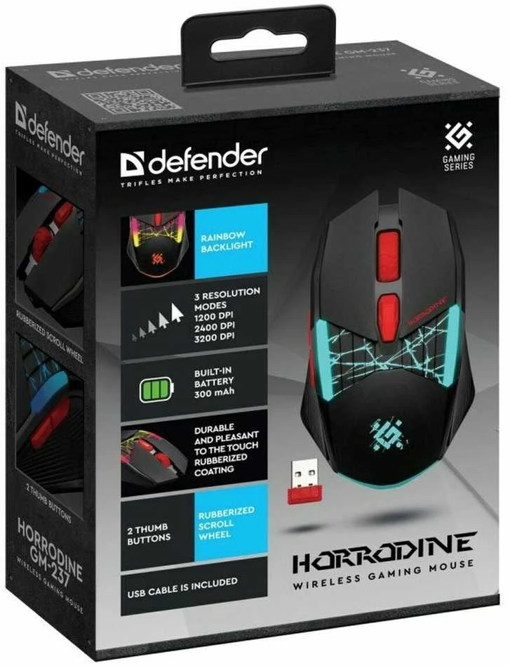 Pelė DEFENDER GM-126 TISA RF+BT OPTIC 1600dpi 6P Juodas