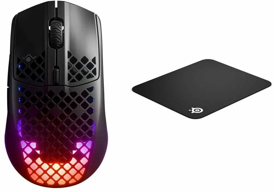 Belaidė Žaidimų pelė SteelSeries Aerox 3 Wireless, Juodos spalvos