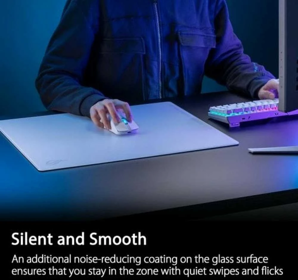 Pelės kilimėlis ASUS ROG Moonstone Ace L, 500x400, Baltas