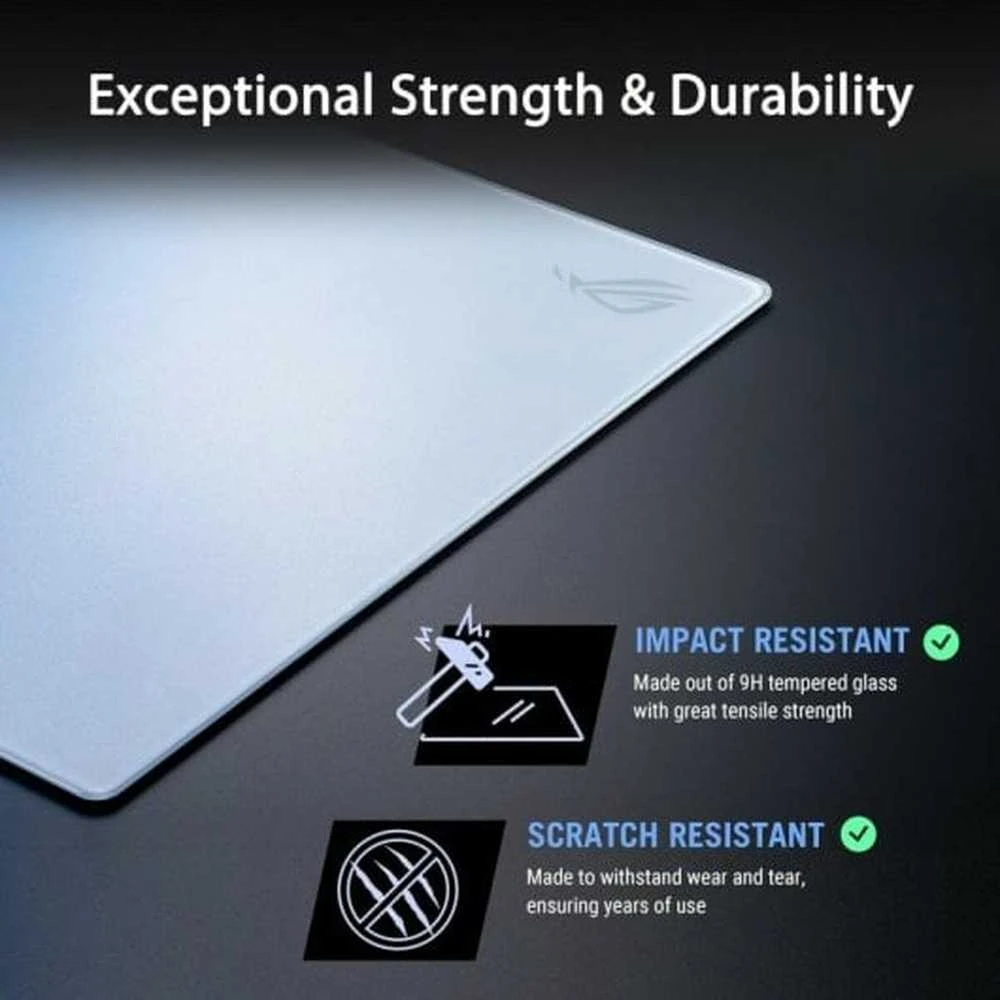 Pelės kilimėlis ASUS ROG Moonstone Ace L, 500x400, Baltas
