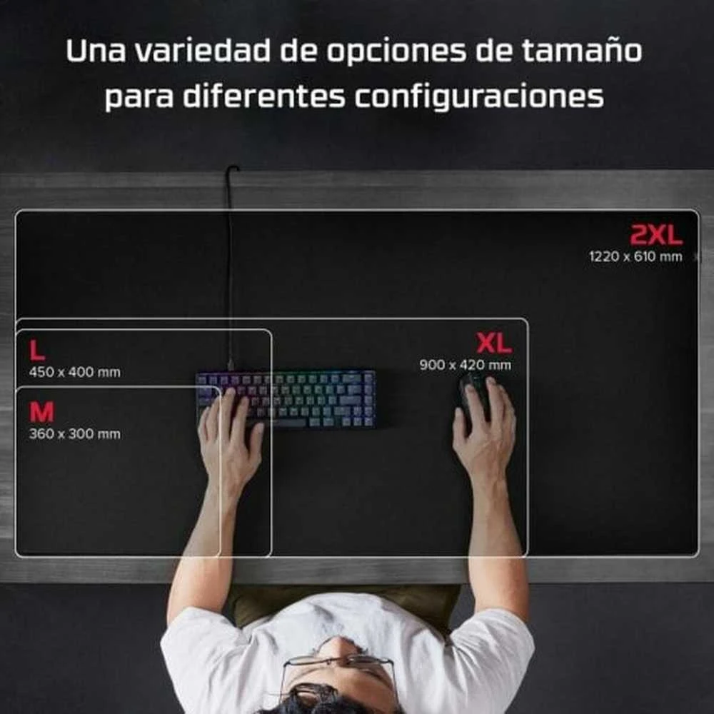 HyperX Pulsefire Mat - Žaidimų pelės kilimėlis, XL dydžio, 900mm x 420mm