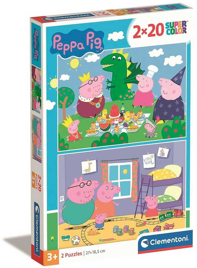 Clementoni Dėlionė 2x20 vnt. - Peppa pig