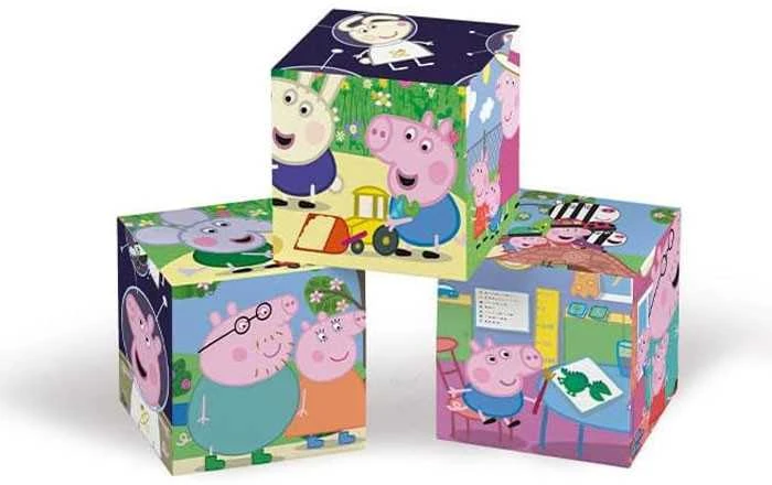 Clementoni CLE Cubi blokeliai 6 Peppa Pig 40659