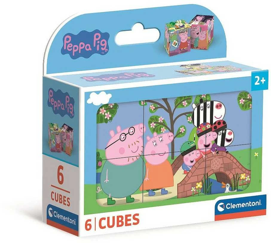 Clementoni CLE Cubi blokeliai 6 Peppa Pig 40659