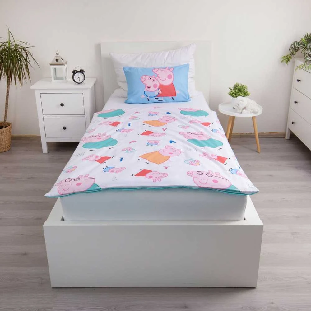 Peppa Pig Big Pig Family vaikiškos patalynės komplektas 100√ó135cm, 40√ó60cm