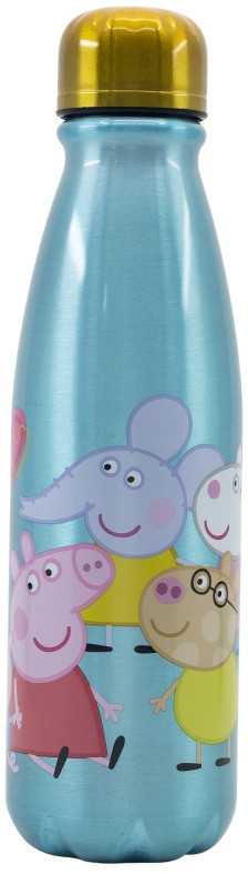 STOR Láhev na pití hliníková Prasátko Peppa 600 ml