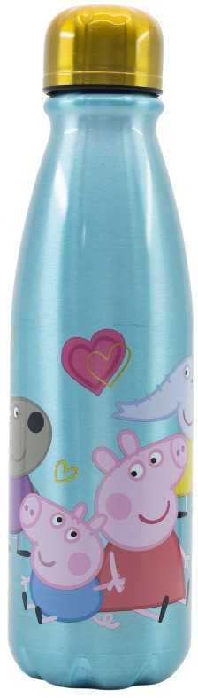STOR Láhev na pití hliníková Prasátko Peppa 600 ml