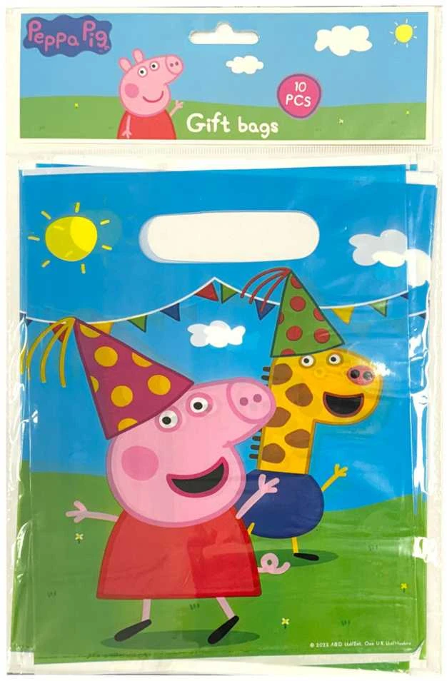 Peppa Pig dovanų maišelių rinkinys, 10 vnt.