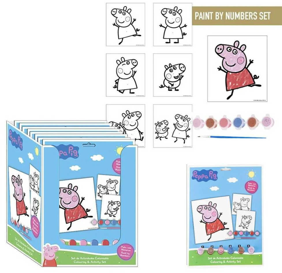 Peppa Pig Fun skaičių piešimo rinkinys