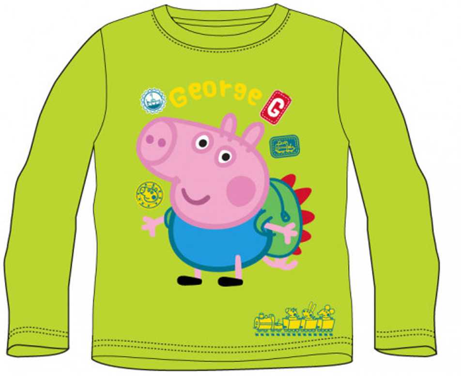 Peppa Pig George vaikiški ilgi marškinėliai, viršutiniai 92 cm
