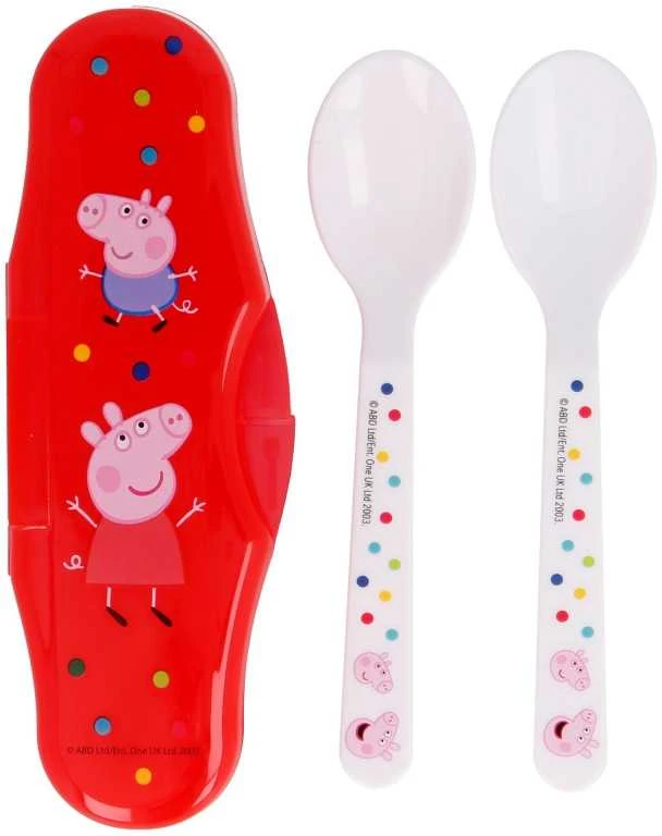 Peppa Pig kūdikių kelioninių stalo įrankių rinkinys
