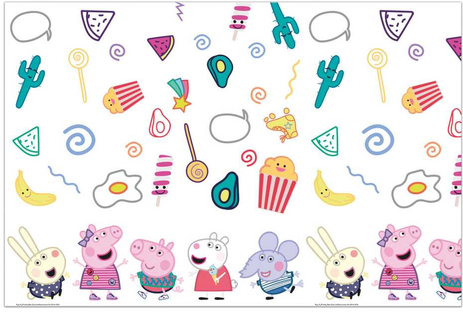 GoDan PROCOS Peppa Pig Gimtadienis Stallecloth - 120x180 cm - 1 pc. universalus