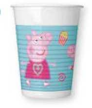 GoDan Plastikiniai puodeliai Parselė Pepa 200ml 8vnt. Godan