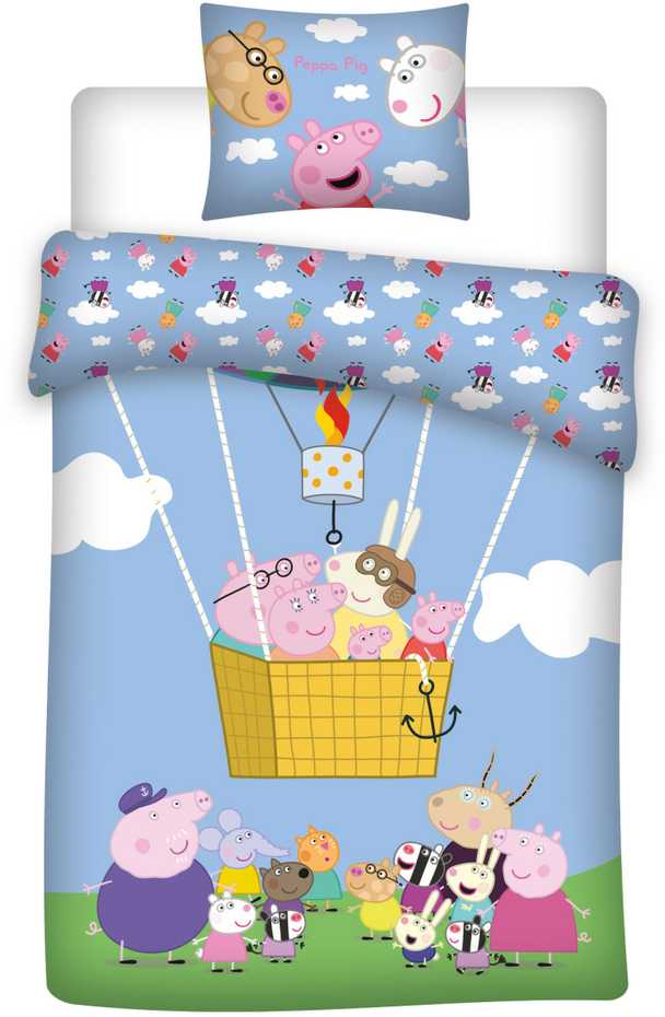 Bed Linen - Junior Size 100x140 cm - Peppa Pig