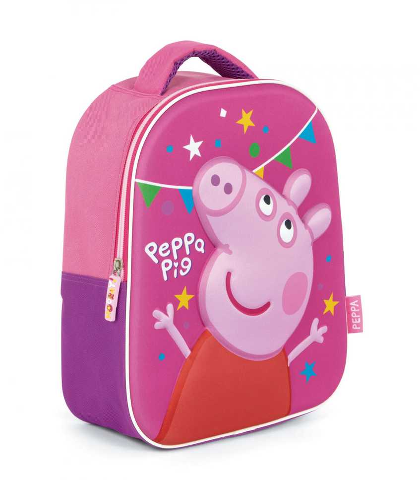 Peppa Pig Party 3D kuprinė, krepšys 32 cm