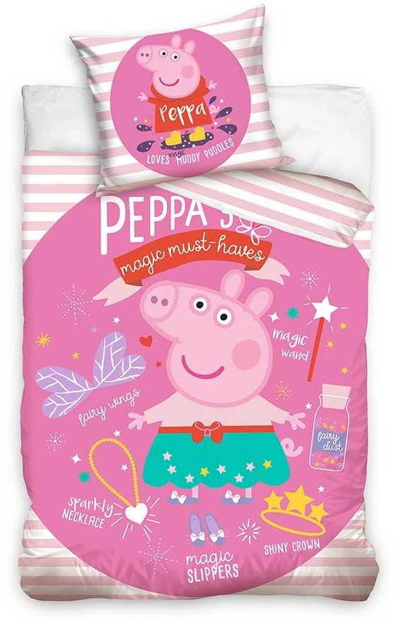 Patalynė 140 x 200 + 70 x 90 cm Peppa Pig