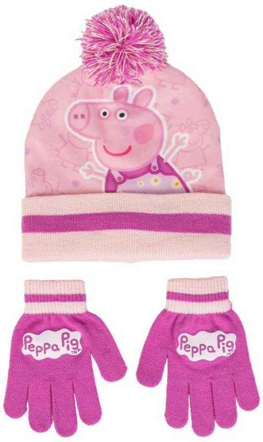 Kepurė CERDÁ Peppa Pig hat and gloves set