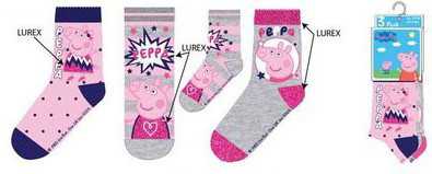 Peppa Pig Sparkle Steps vaikiškos kojinės 23/26