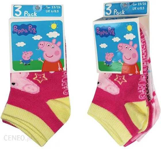 Peppa Pig vaikiškos kojinės iki kulkšnių 31/34