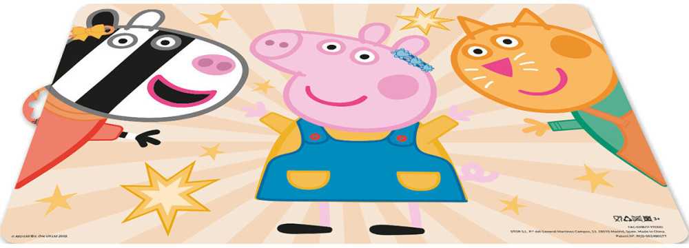 Peppa Pig žvaigždės formos padėkliukas 43x28 cm