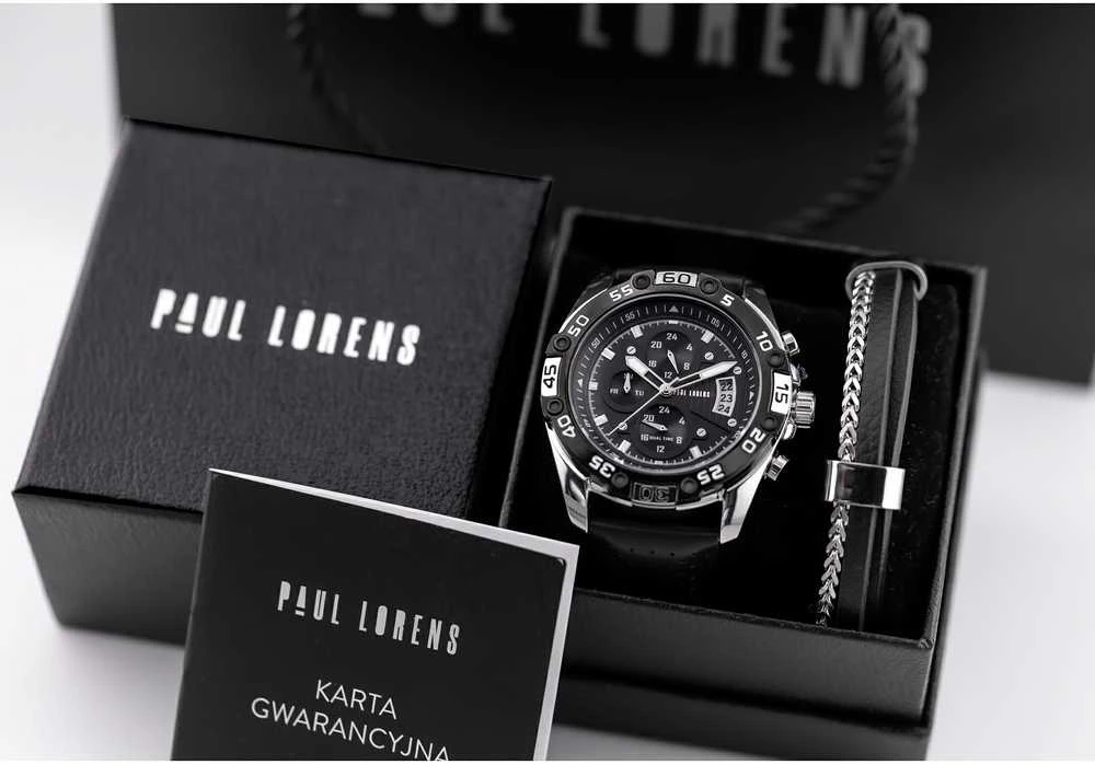 PERFECT VYRIŠKAS LAIKRODIS M513CH-03 - CHRONOGRAFAS (zp387c) + DĖŽUTĖ