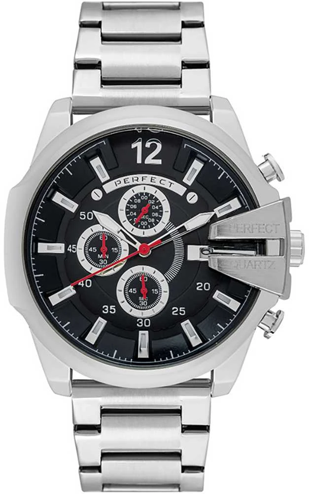 PERFECT VYRIŠKAS LAIKRODIS M513CH-03 - CHRONOGRAFAS (zp387c) + DĖŽUTĖ