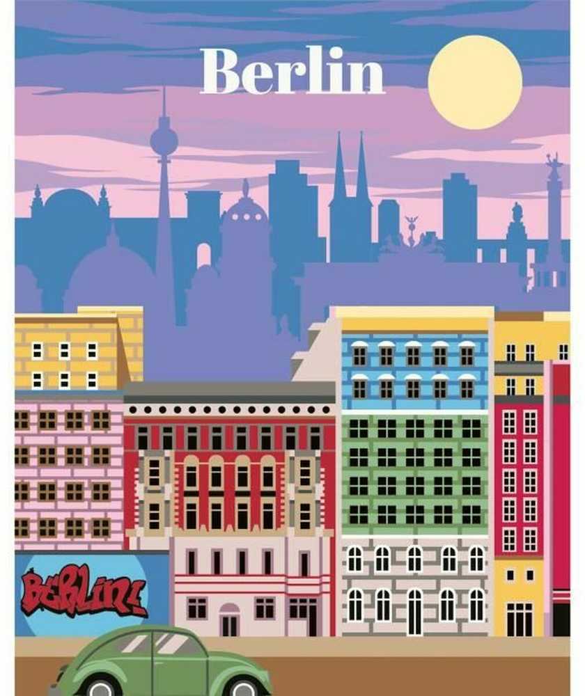 Ravensburger Rankdarbių rinkinys tapybai pagal skaičius CreArt Berlin