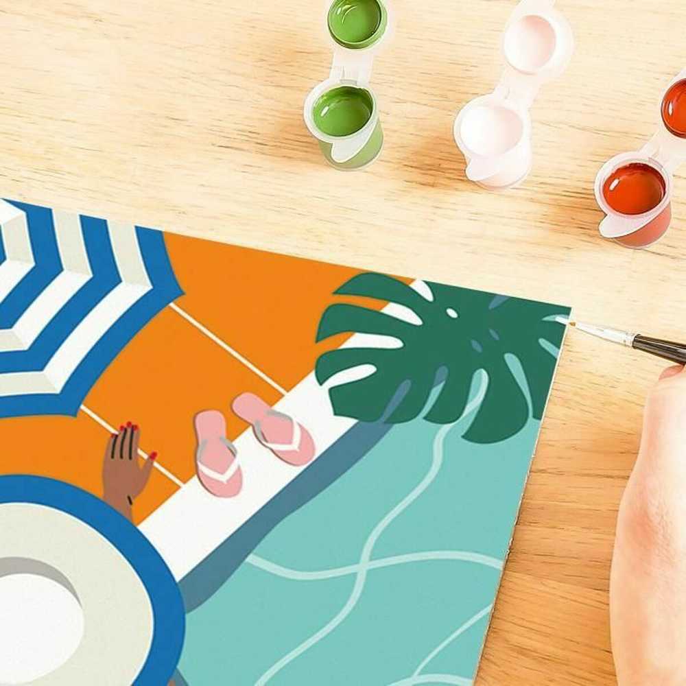 Ravensburger Rankdarbių rinkinys tapybai pagal skaičius CreArt baseino tema
