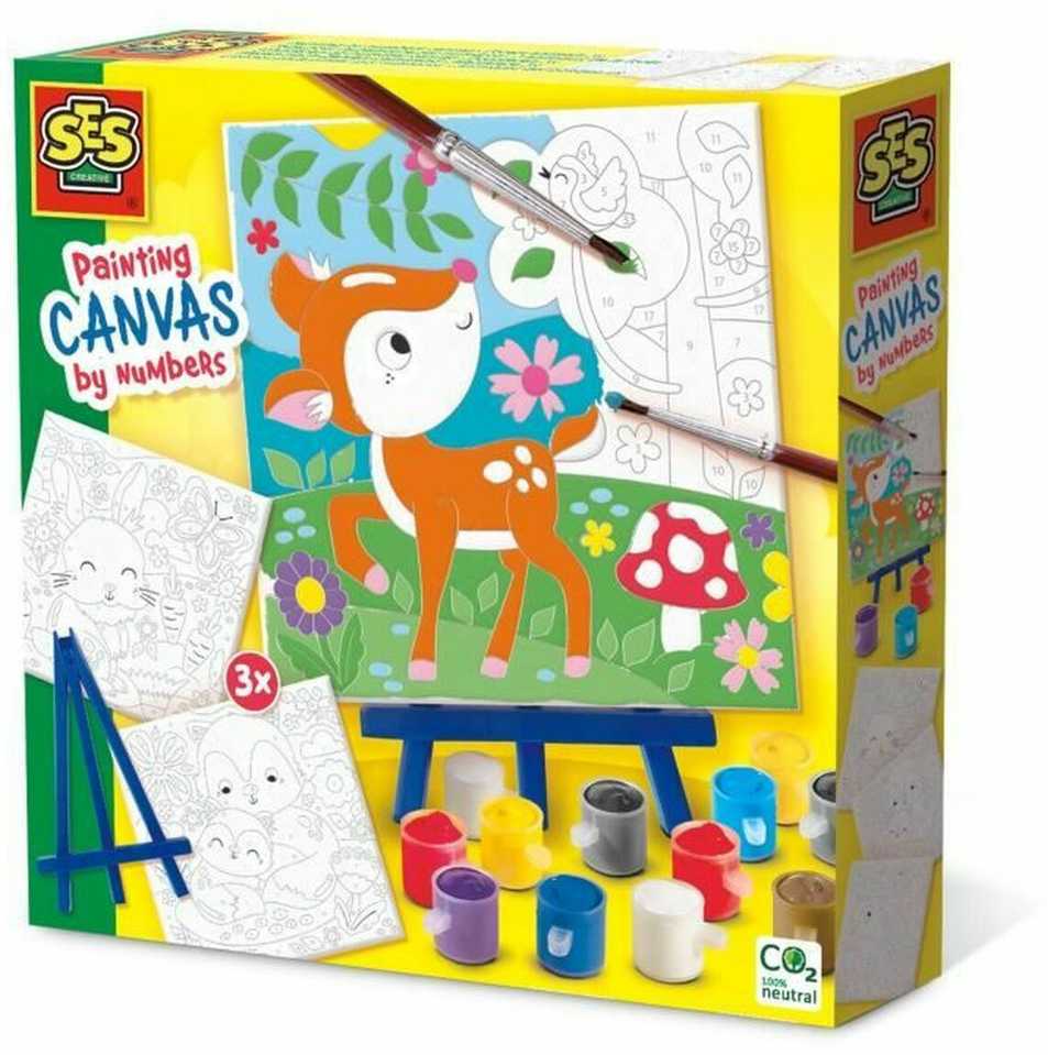 Tapyba pagal skaičius vaikams SES Creative Miško gyvūnai