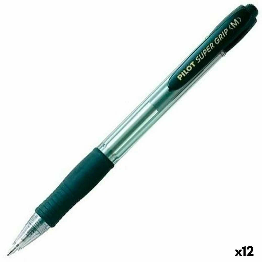 Pilot Pen Pilot Nordic Ab Pilot Super Grip M tušinukas, juodas, 1,0 mm, 12 vnt