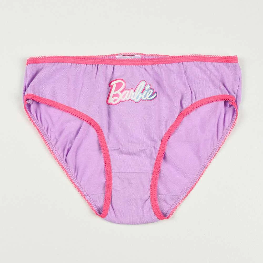 Pink Barbie Rožinė Shadow vaikiški apatiniai ir kelnaitės, 3 vnt. pakuotėje, 6-8 metų amžiaus / 116-128 cm