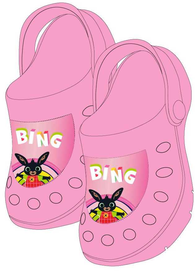 Pink Bing Rožinė vaikiškos šlepetės su klumpių užvalkalu 26/27