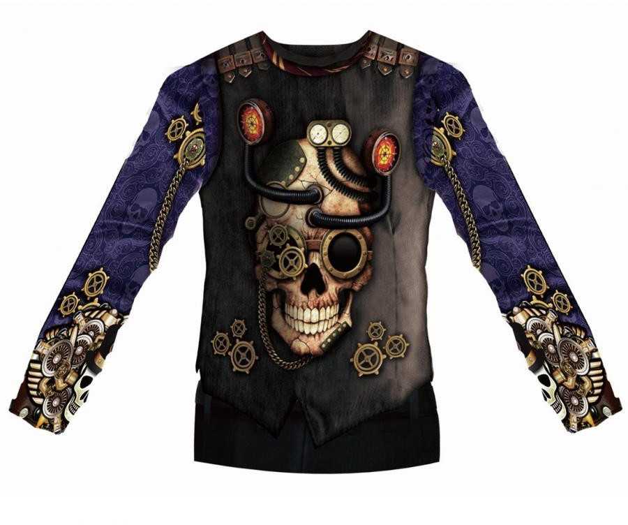 GoDan Marškinėliai su nadrukiem Steampunk Man rozm. M