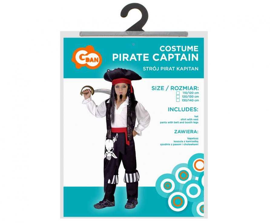 GoDan Piratų kapitono kostiumas Universalus