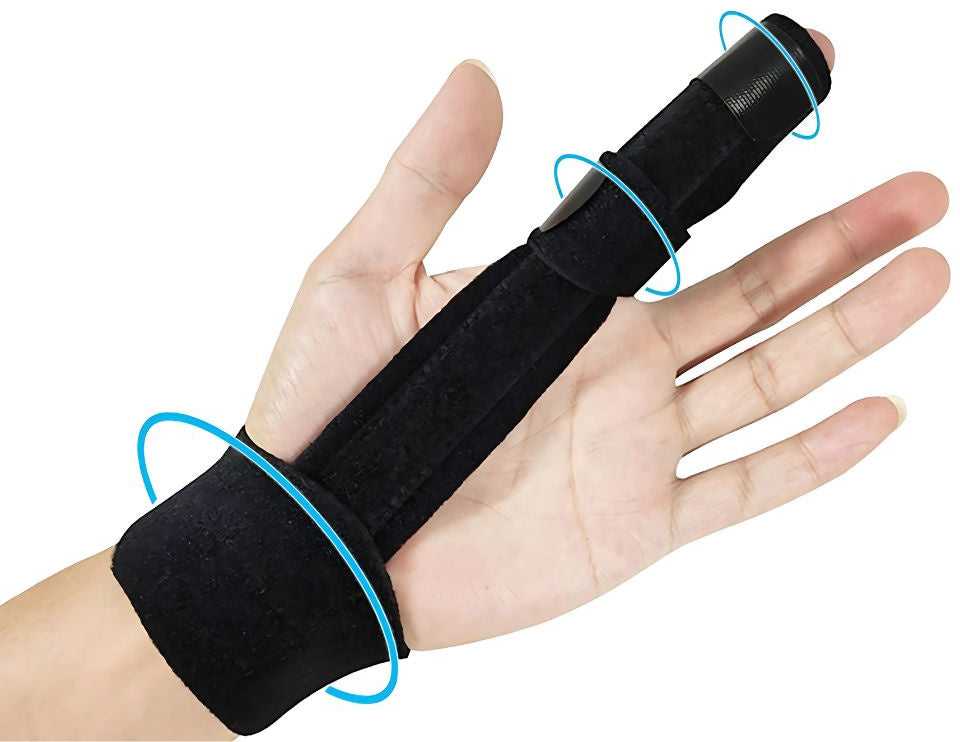 Pirštų stabilizatoriaus audinio riešo įtvaras su Velcro dirželiu
