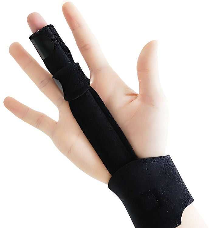 Pirštų stabilizatoriaus audinio riešo įtvaras su Velcro dirželiu