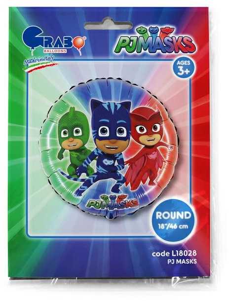 PJ Masks trio folijos balionas 46 cm